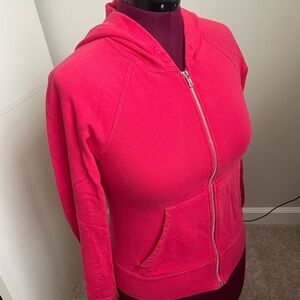 Forever 21 Fuchsia Zip-Up Hoodie